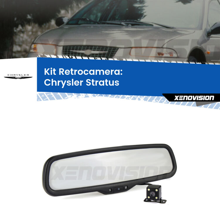 Kit Telecamera Parcheggio e Specchietto retrovisore con display invisibile per Chrysler Stratus . Spento è identico all’originale. In retromarcia, l’immagine appare in un riquadro prima invisibile