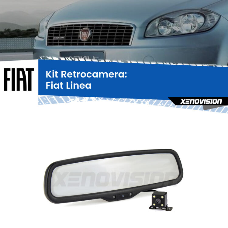 Kit Telecamera Parcheggio e Specchietto retrovisore con display invisibile per Fiat Linea . Spento è identico all’originale. In retromarcia, l’immagine appare in un riquadro prima invisibile