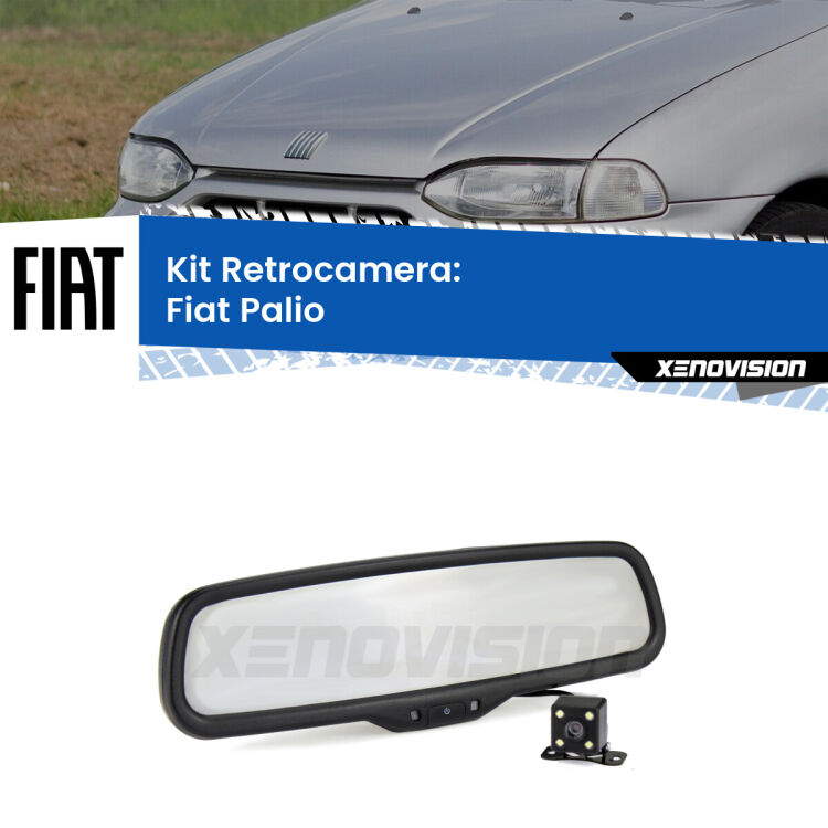 Kit Telecamera Parcheggio e Specchietto retrovisore con display invisibile per Fiat Palio . Spento è identico all’originale. In retromarcia, l’immagine appare in un riquadro prima invisibile