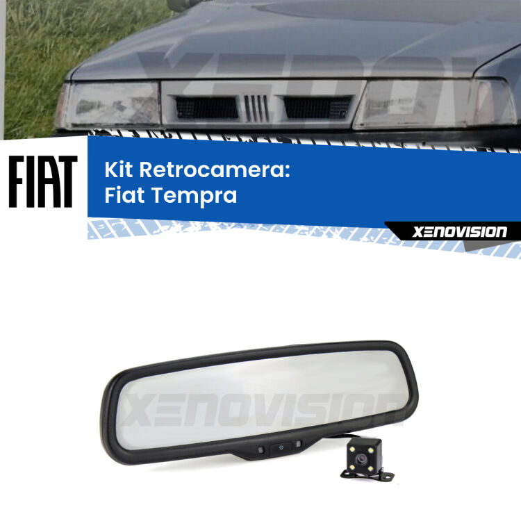 Kit Telecamera Parcheggio e Specchietto retrovisore con display invisibile per Fiat Tempra . Spento è identico all’originale. In retromarcia, l’immagine appare in un riquadro prima invisibile