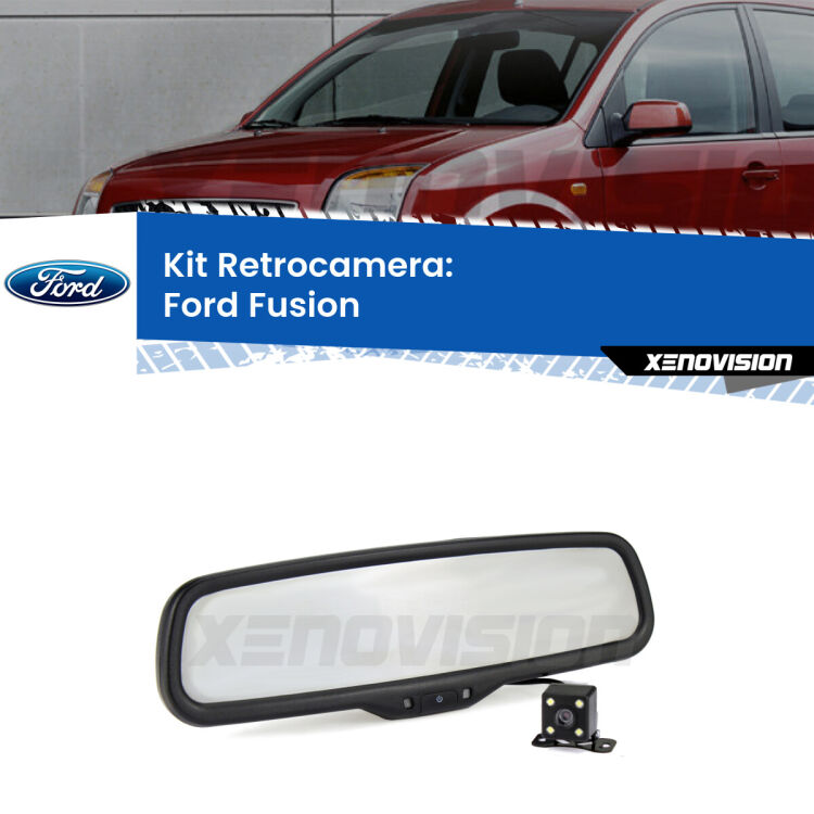 Kit Telecamera Parcheggio e Specchietto retrovisore con display invisibile per Ford Fusion . Spento è identico all’originale. In retromarcia, l’immagine appare in un riquadro prima invisibile