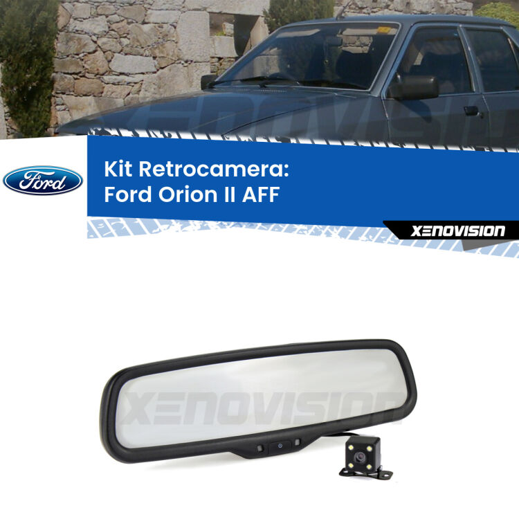 Kit Telecamera Parcheggio e Specchietto retrovisore con display invisibile per Ford Orion II AFF. Spento è identico all’originale. In retromarcia, l’immagine appare in un riquadro prima invisibile