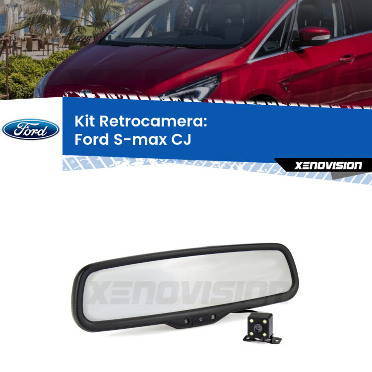 Kit Telecamera Parcheggio e Specchietto retrovisore con display invisibile per Ford S-max CJ. Spento è identico all’originale. In retromarcia, l’immagine appare in un riquadro prima invisibile