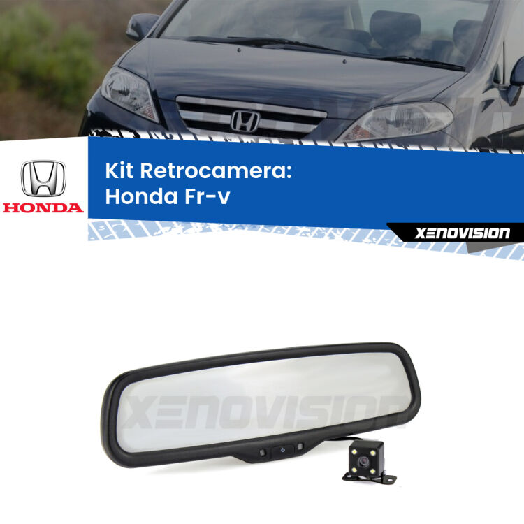 Kit Telecamera Parcheggio e Specchietto retrovisore con display invisibile per Honda Fr-v . Spento è identico all’originale. In retromarcia, l’immagine appare in un riquadro prima invisibile