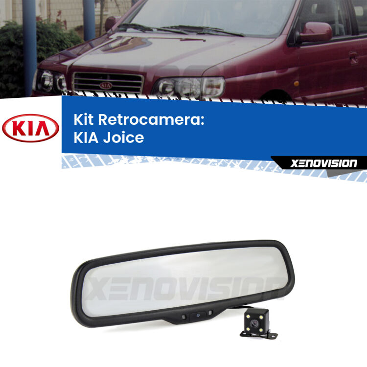 Kit Telecamera Parcheggio e Specchietto retrovisore con display invisibile per KIA Joice . Spento è identico all’originale. In retromarcia, l’immagine appare in un riquadro prima invisibile