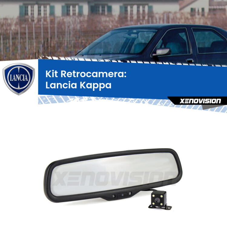 Kit Telecamera Parcheggio e Specchietto retrovisore con display invisibile per Lancia Kappa . Spento è identico all’originale. In retromarcia, l’immagine appare in un riquadro prima invisibile