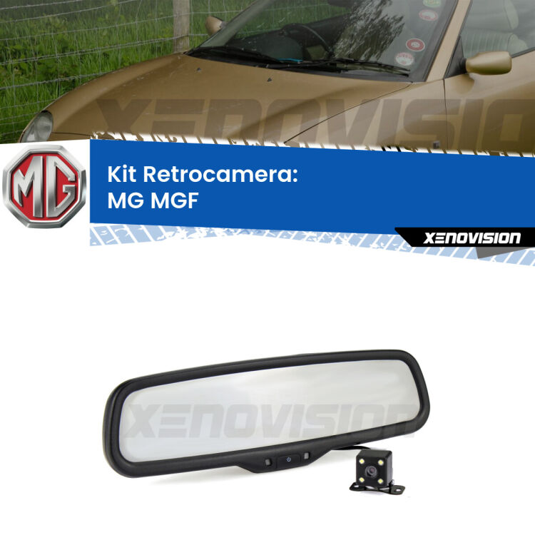 Kit Telecamera Parcheggio e Specchietto retrovisore con display invisibile per MG MGF . Spento è identico all’originale. In retromarcia, l’immagine appare in un riquadro prima invisibile