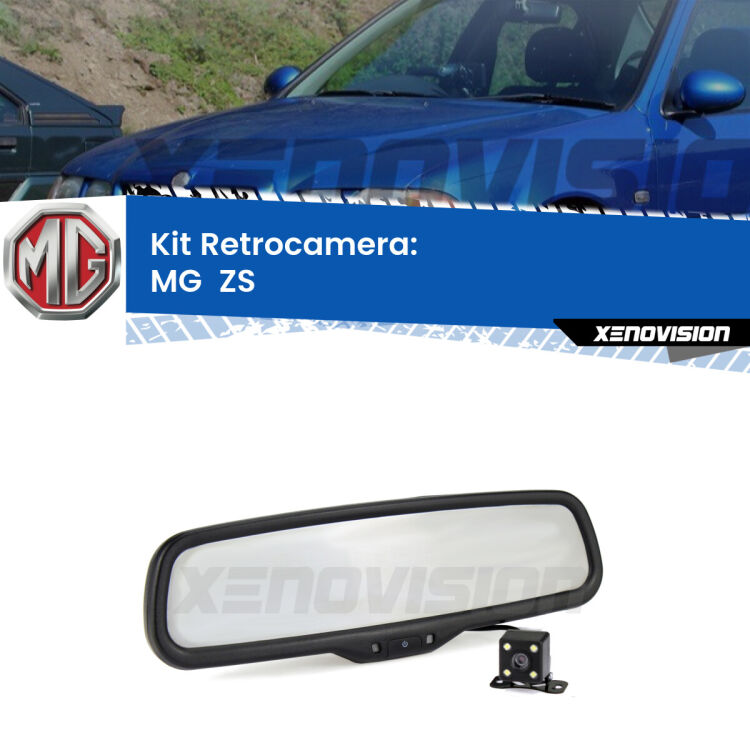 Kit Telecamera Parcheggio e Specchietto retrovisore con display invisibile per MG  ZS . Spento è identico all’originale. In retromarcia, l’immagine appare in un riquadro prima invisibile