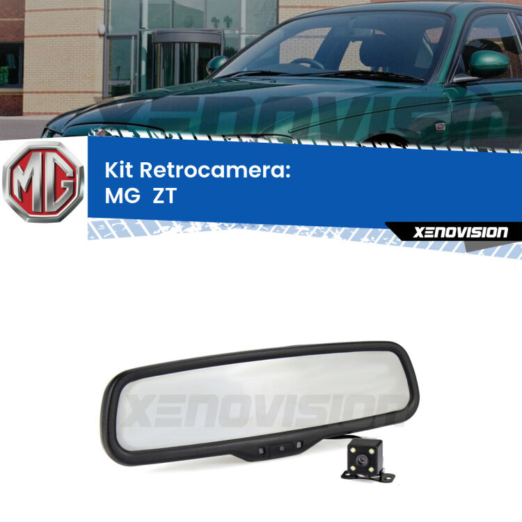 Kit Telecamera Parcheggio e Specchietto retrovisore con display invisibile per MG  ZT . Spento è identico all’originale. In retromarcia, l’immagine appare in un riquadro prima invisibile