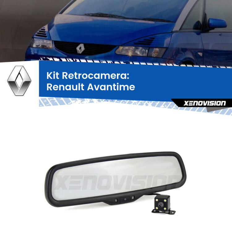 Kit Telecamera Parcheggio e Specchietto retrovisore con display invisibile per Renault Avantime . Spento è identico all’originale. In retromarcia, l’immagine appare in un riquadro prima invisibile