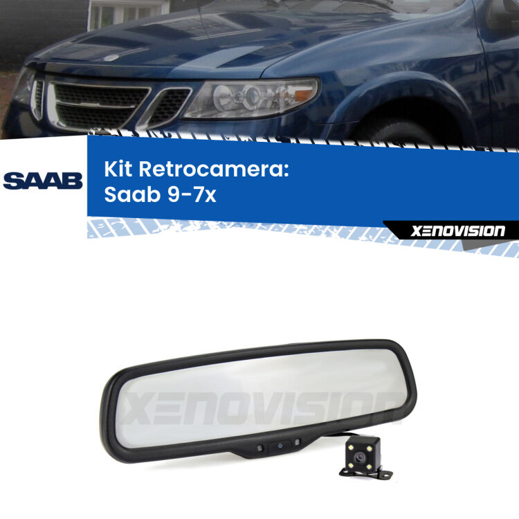 Kit Telecamera Parcheggio e Specchietto retrovisore con display invisibile per Saab 9-7x . Spento è identico all’originale. In retromarcia, l’immagine appare in un riquadro prima invisibile