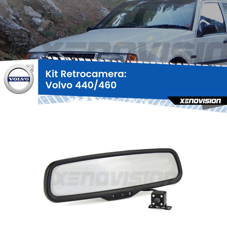 Kit Telecamera Parcheggio e Specchietto retrovisore con display invisibile per Volvo 440/460 . Spento è identico all’originale. In retromarcia, l’immagine appare in un riquadro prima invisibile