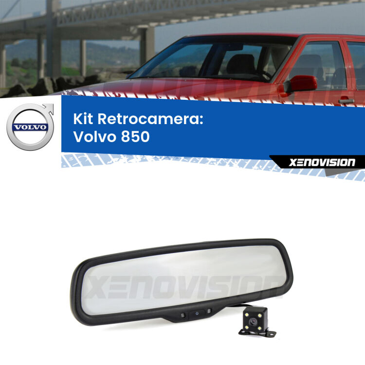 Kit Telecamera Parcheggio e Specchietto retrovisore con display invisibile per Volvo 850 . Spento è identico all’originale. In retromarcia, l’immagine appare in un riquadro prima invisibile