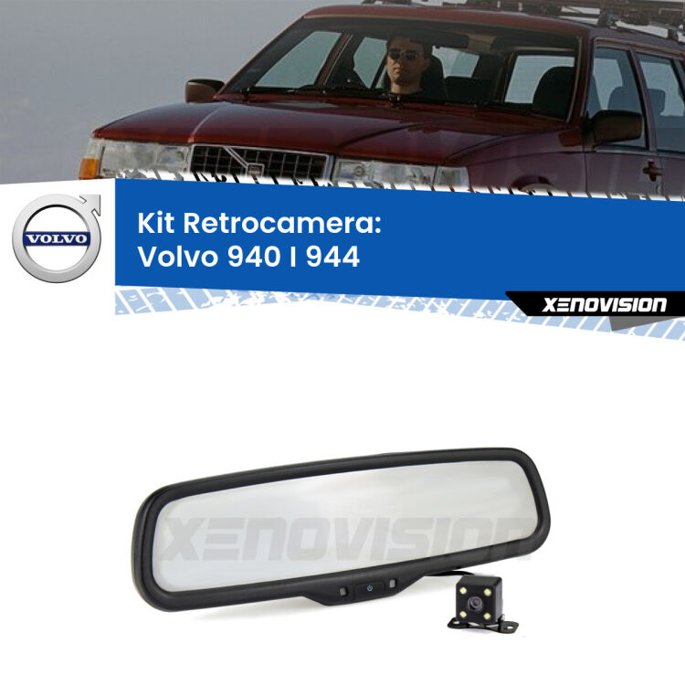 Kit Telecamera Parcheggio e Specchietto retrovisore con display invisibile per Volvo 940 I 944. Spento è identico all’originale. In retromarcia, l’immagine appare in un riquadro prima invisibile