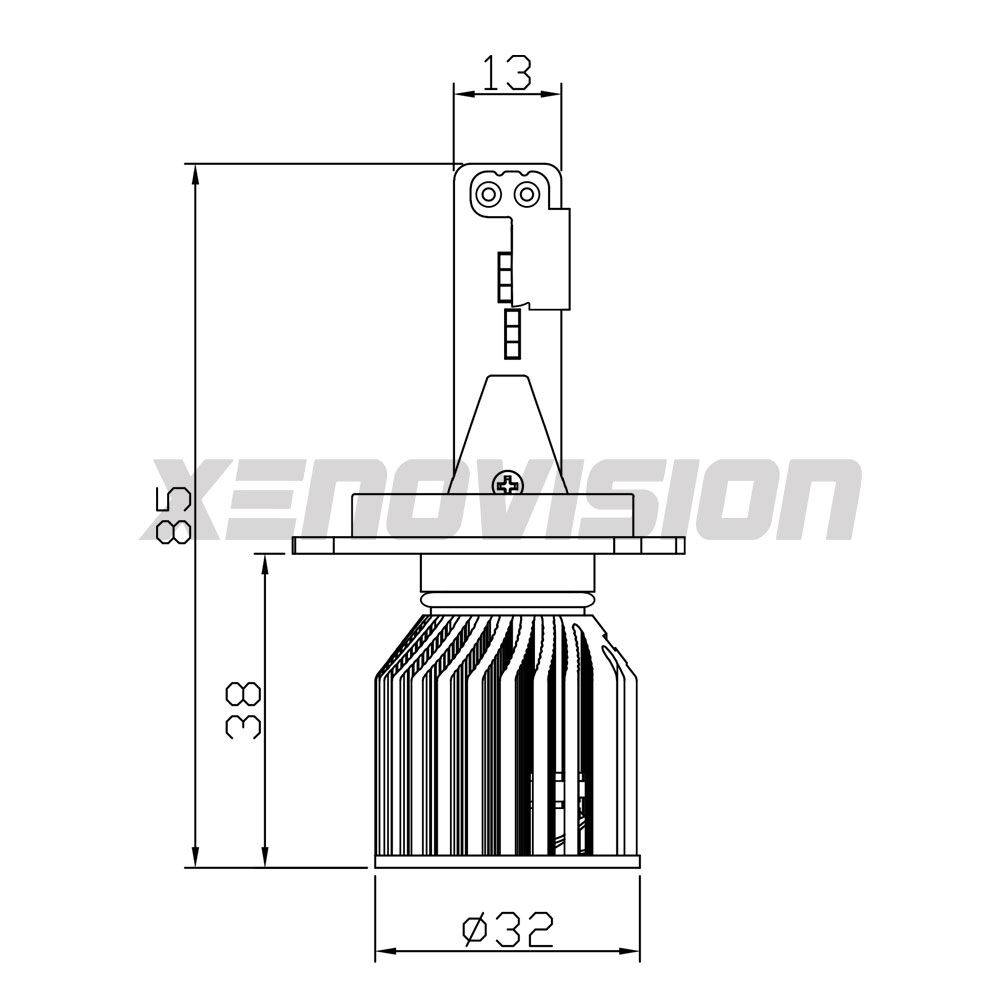 H4: Kit LED Twist Fanless 11.000Lm