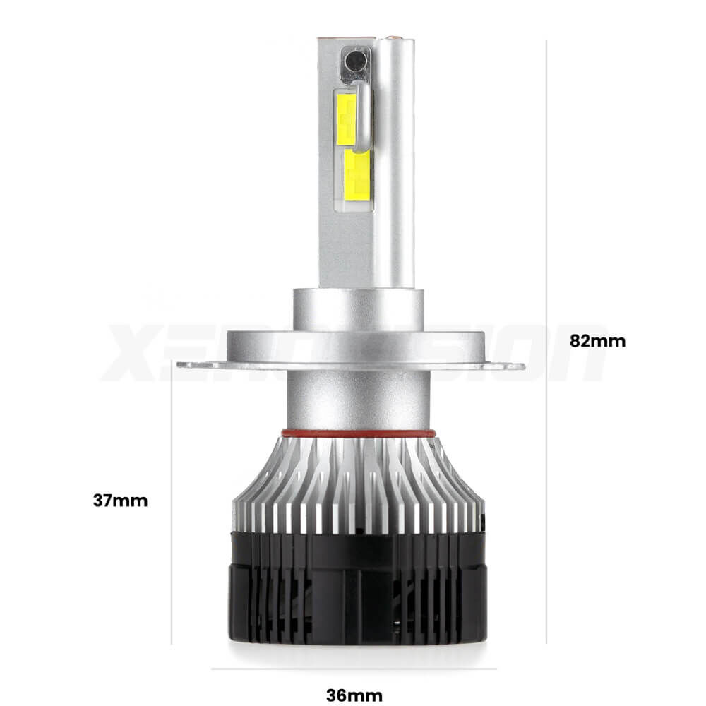 Anabbaglianti LED H4 32,000Lm per Fiat 500X 334 a parabola