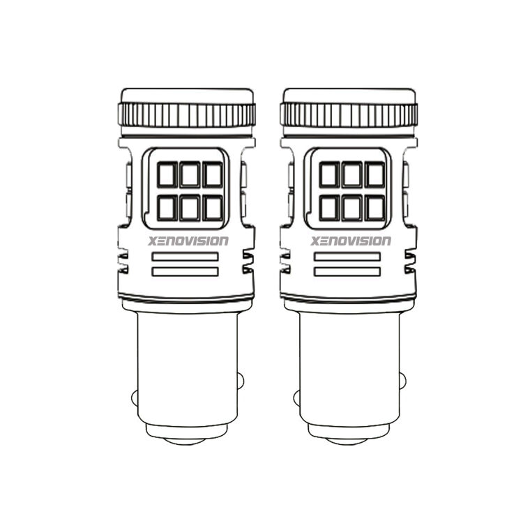 Coppia lampade LED Bolt P21/5W per Stop/Retronebbia. Affidabili e luminose, 12x volte più luce.