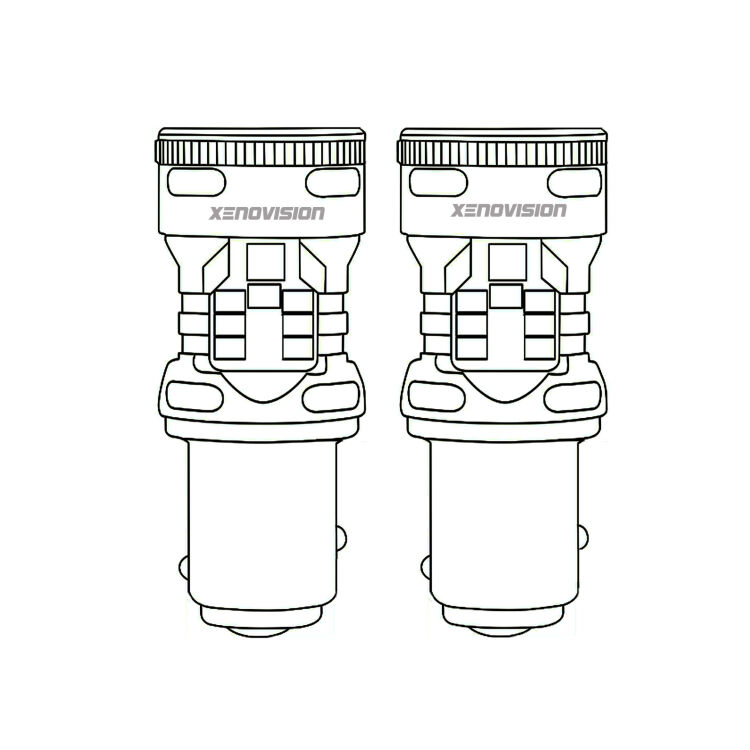 Coppia lampade LED Cobra P21/5W per Diurne/Retromarcia. Massima potenza, zero errori. Super luminose, 20x volte più luce.