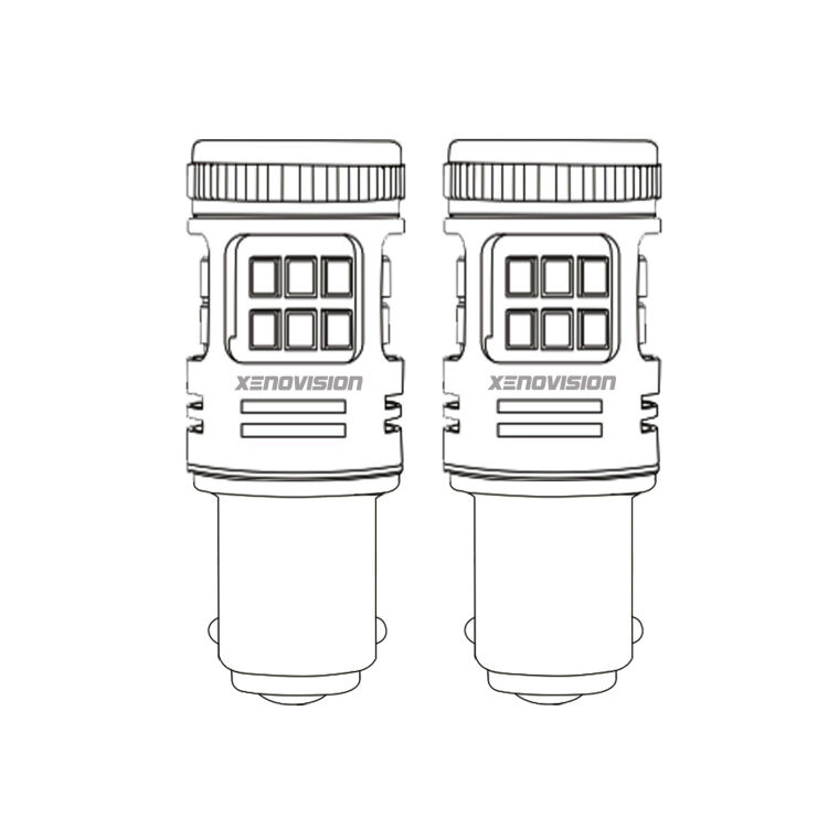 Coppia lampade LED Bolt P21W per Stop/Retronebbia. Affidabili e luminose, 12x volte più luce.