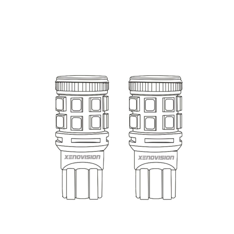 <strong>Luce Targa LED per Toyota Land cruiser</strong> J200 2007 in poi. Coppia lampade <strong>T10</strong> modello Bolt canbus.