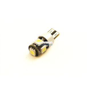 FINE SERIE: NO GARANZIA <strong>150LUMEN + Canbus </strong>Led W5W con luminazione a 360 gradi su ogni lato di colorazione Blu, struttura rinforzata, Canbus. La resistenza interna la rende nativamente compatibili con la maggior parte delle auto Canbus. Per FIAT e pochissime altre occorre aggiungere un modulo .